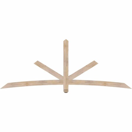 Ekena Millwork Alberta Smooth Timber Gable Bracket, Douglas Fir, 96"W x 36"H x 3 1/2"D x 3 1/2"F, 9/12 Pitch GBW096X36X0404ALB00SDF